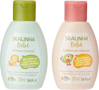 ZKMAGIC Kit Infantil Skala 200Ml Shampoo+Condicionador Camomila Skala
