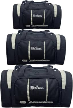 Kit 3 Malas de Viagem Welcon Pequena Media Grande Adventure (Cinza)