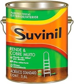 Tinta Suvinil para parede rende e cobre muito 3,6L - Palha - 50308447