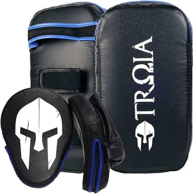 Aparador De Chute Troia + Manopla De Soco - Azul