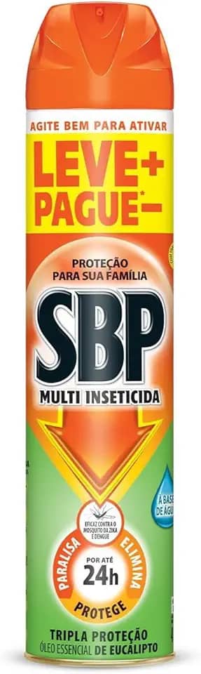 SBP Inseticida Aerossol Com Óleo De Eucalipto 450 Ml