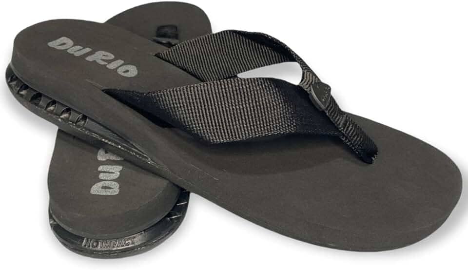 Chinelo Masculino Com Salto DuRio Air Para Esporão Fascite Plantar Ortopédico Vegano