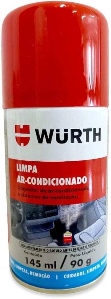 Higienizador Limpa Ar Condicionado Wurth Carro Novo 145m
