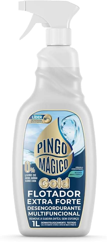 pingo mágico flotador gold extra-forte desengordurante multiuso tira-limo instantâneo