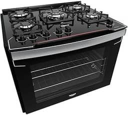 Fogão De Embutir Dako 5 Bocas Diplomata Preto - Bivolt