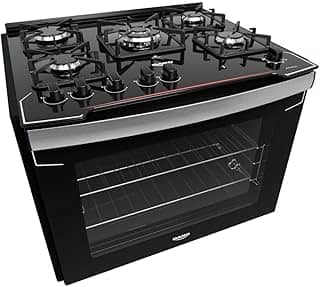 Fogão De Embutir Dako 5 Bocas Diplomata Preto - Bivolt