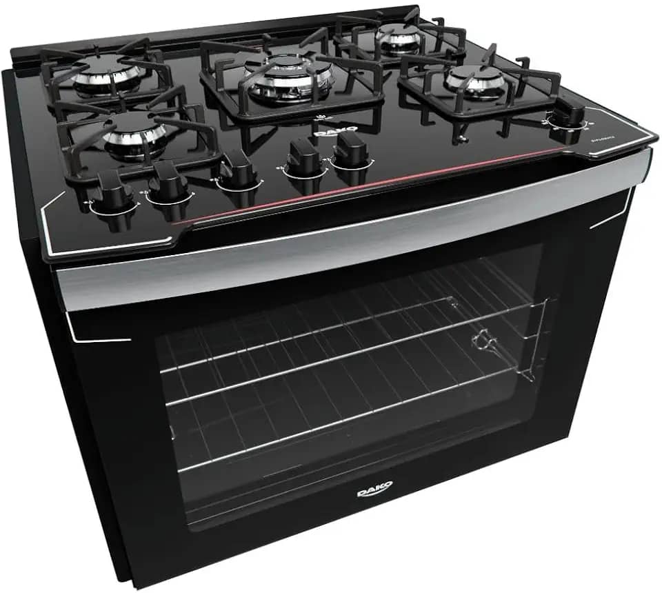 Fogão De Embutir Dako 5 Bocas Diplomata Preto - Bivolt