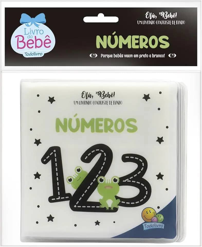 Olá, Bebê! Um livrinho Contraste de Banho: Números