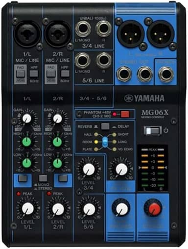 Mesa de Som Analógica MG 06X Yamaha
