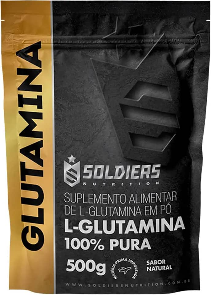 L-Glutamina 500g - 100% Pura Importada - Soldiers Nutrition