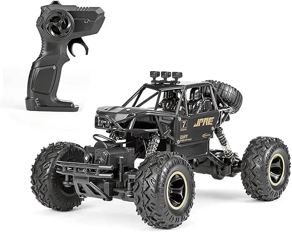 Carrinho De Controle Remoto 4x4 Monster Truck Rock Crawler 4WD Hight Speed Brush Off-Road Truggy + Bateria Extra