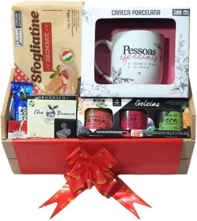 Cesta Café Da Manhã Com Geleias, Chocolates Biscoito Importados Países