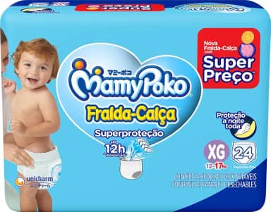 MamyPoko Fralda-Calça Superproteção Xg 24 Unidades