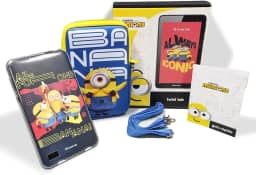 Positivo Twist Tab Minions+ 2GB RAM + 64GB Armazenamento, Tela de 7', Android 11 Go, Bateria 3100mAh​ - Preto - Inclui 2 itens de proteção - (Capa e Bolsa de Transporte)