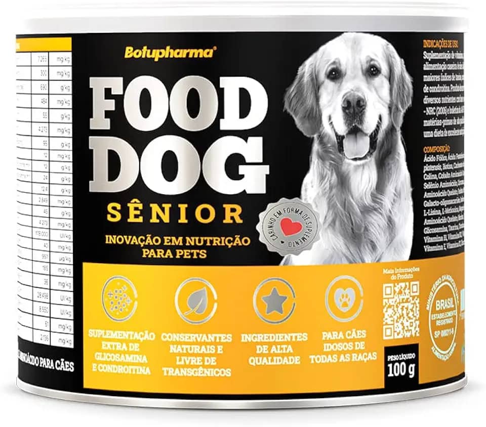 Suplemento Vitamínico Botupharma Pet Food Dog Sênior - 100 G