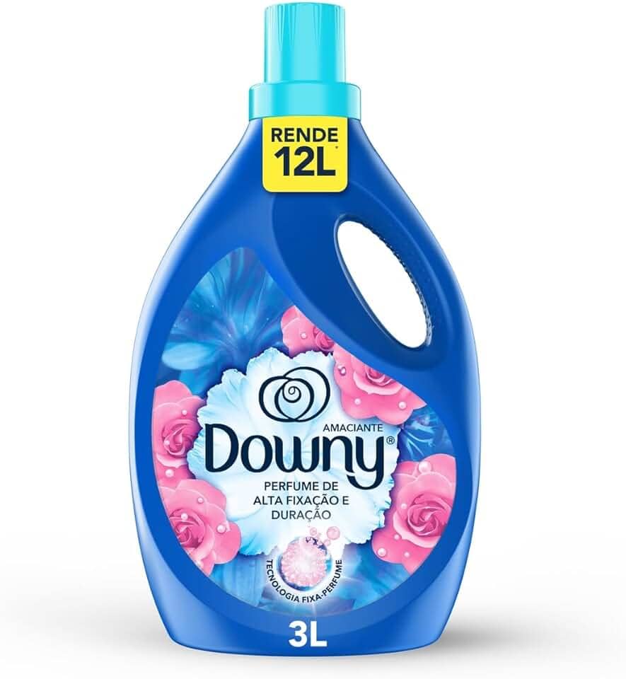 Downy Amaciante Concentrado Brisa de Verão 3L, Rende 12L, Perfume com Notas de Flores e Ar fresco