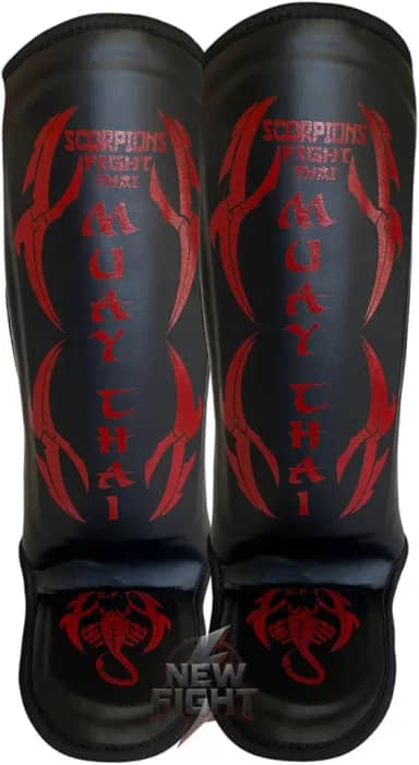 Caneleira Muay Thai Luta Kickboxing boxe Protetor De Canela Sparring Treino Conforto Combate