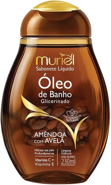 Sabonete Líquido Óleo De Banho Amêndoa Com Avelã 230ml.