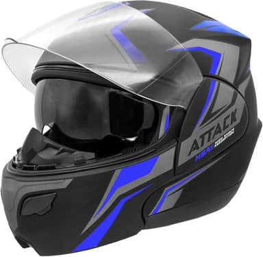 CAPACETE ESCAMOTEÁVEL PRO TORK ATTACK HSA AZUL TAM. 62