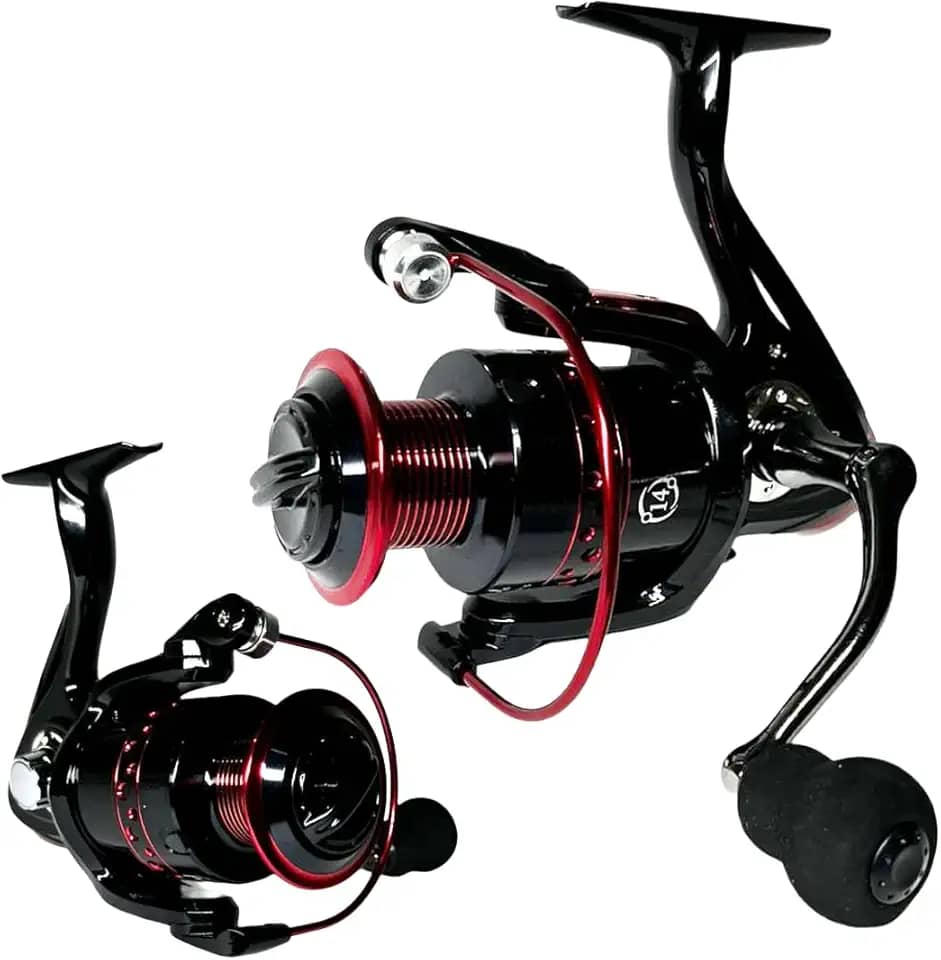 MOLINETE DE PESCA ALTO MAR MFD 5000-14 ROLAMENTOS - DRAG:10KG - ALUMINIO