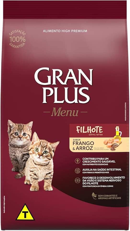 Granplus Ração Para Gatos Filhotes Gran Plus Frango E Arroz 3Kg