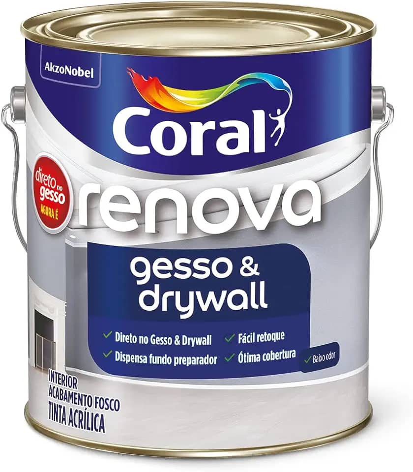 RENOVA GESSO & DRYWALL BRANCO 3,6L - CORAL