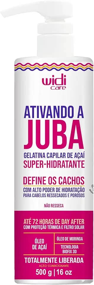 Widi Care Gelatina Super Hidratante Ativando a Juba 500g