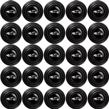 Botão Borracha Anti Impacto Amortecedor Protetor Porta Carro Almofada Silicone Adesivo Portas Carros Antichoque silêncio(12 Unidades)