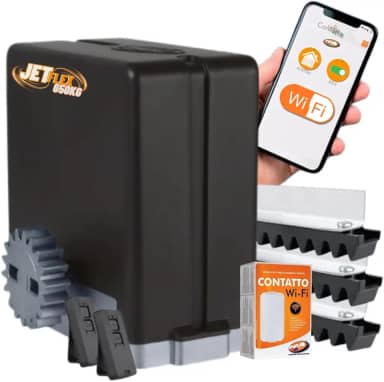 Motor De Portão Dz Stark 650kg Jetflex Wifi Ppa 2tx 3,5m