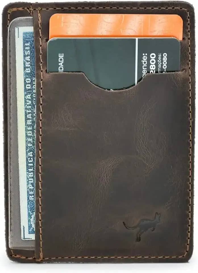 Carteira Porta Cartão,cnh,cédulas,cartões Couro Legítimo