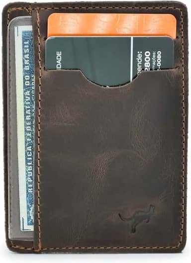 Carteira Porta Cartão,cnh,cédulas,cartões Couro Legítimo