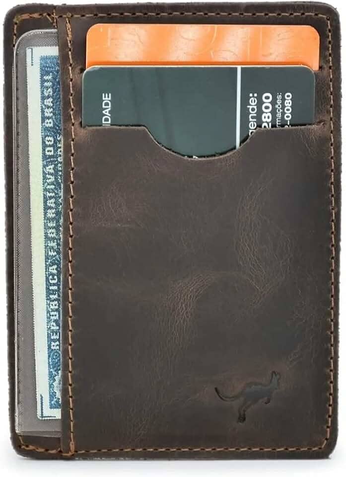 Carteira Porta Cartão,cnh,cédulas,cartões Couro Legítimo