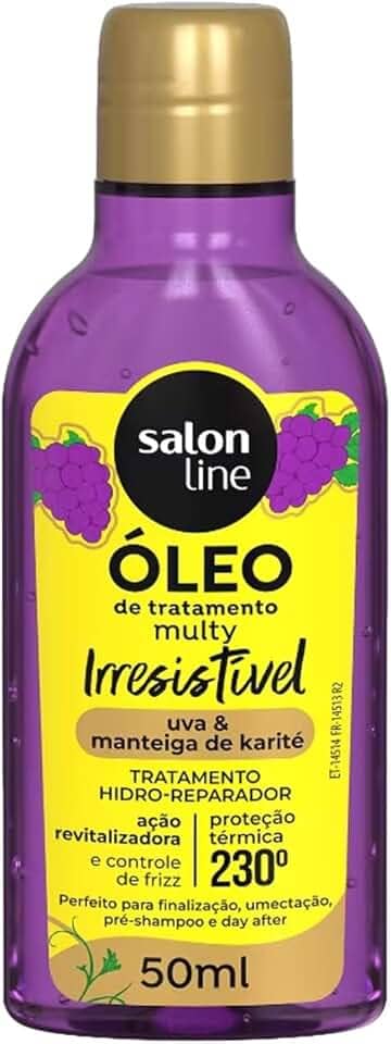 Salon Line, Óleo de Tratamento, Cacho dos Sonhos, Multy Uva, Vegano - Para Cabelos Ondulados, Cacheados e Crespos, 50ml