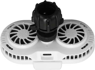 Generic Radiador de Telefone, Refrigerador de Telefone Celular, Ventilador Duplo, Semicondutor Silencioso, ABS para Transmissão Ao (Branco)