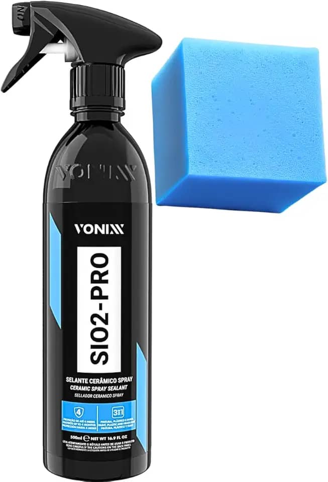 Revitalizador Protetor Renovador de Pintura Fosca Envelopada Carro Moto Caminhão Sio2 Pro 500ml Vonixx