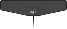 ELG, HDTVSLIM50, Antena Digital Interna para TV Falcon, Compatível com Sinal Analógico e Digital, Cabo de 10m, Ganho de 7dB, Alcance 60km, Cinza