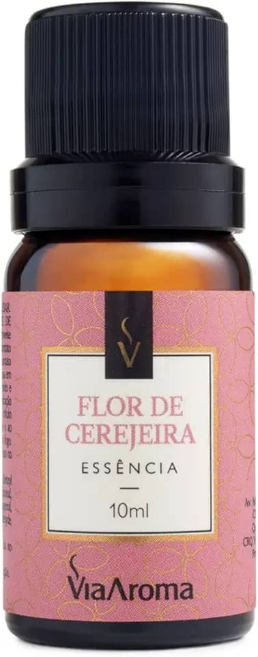 Essência Via Aroma Flor De Cerejeira Para Aromatizador Aromaterapia 10ml