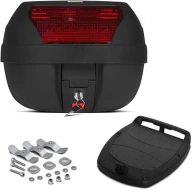 BAULETO PLÁSTICO SUPERIOR 28 LITROS PRO TORK SMART BOX REFLETOR VERMELHO