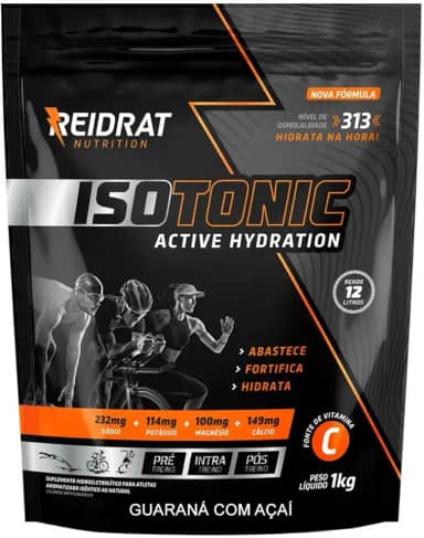 Reidrat Isotonic Pacote 1Kg Sabor Guaraná Com Açaí Suplemento Isotônico Em Pó Repositor Eletrolítico Para Atletas Reposição De Sais Minerais.