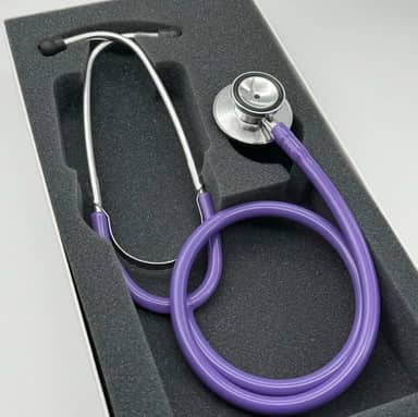 Estetoscópio P.A Med Duplo Adulto e Infantil Enfermagem Estudante Excelente Ausculta (Lilás)