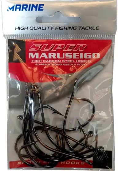 Anzol Super Maruseigo Black Nickel N° 30, Pacote com 10