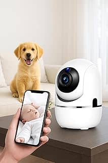 Câmera Babá Eletrônica Wi-Fi com Microfone, Visão Noturna e Detecção de Movimento – Monitoramento Inteligente de Bebês e Pets. (Bivolt)