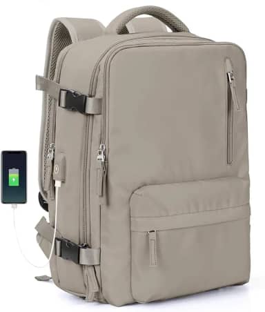 Mochila De Viagem Grande, Impermeável, Com Porta Usb, Multifuncional Antifurto, Compartimento Para Sapatos, Bolso Para Viagem, Mochila Para Notebook, Feminina E Masculina
