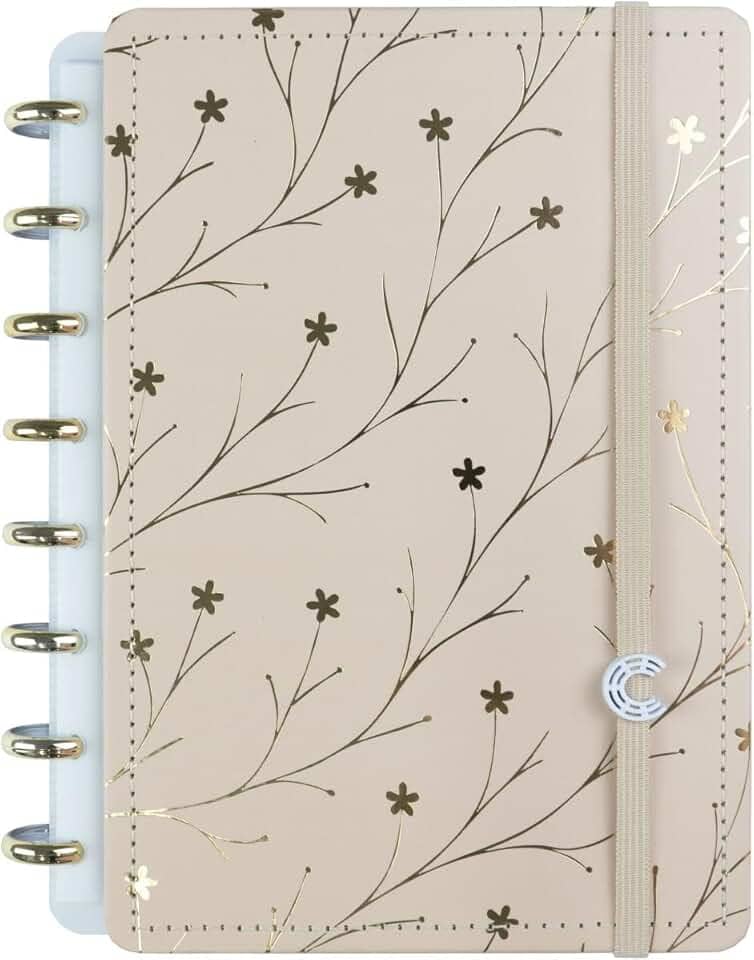 Caderno Inteligente, A5, Miss Floral By Giulia Benite, 155x220 mm, 80 Folhas