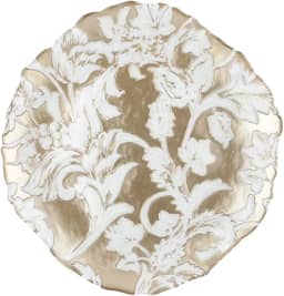 Centro De Mesa Serena Em Vidro 320Ml D15Xa5,5cm Dourada - Full Fit