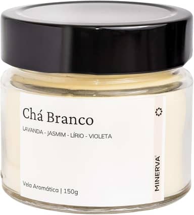 MINERVA - Vela Aromática Perfumada Aroma Chá Branco Bulhões - 150g