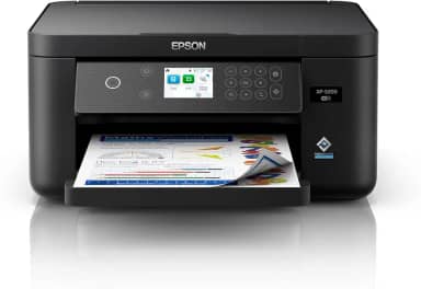 Epson Expression Home XP-5200 Impressora multifuncional colorida sem fio com digitalização, cópia, impressão frente e verso automática, fotos sem bordas, bandeja de papel para 150 folhas e tela
