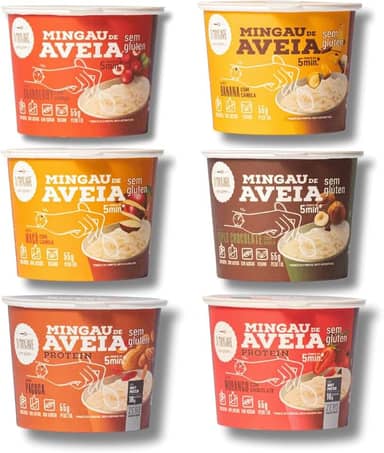Pack Degustação 6 Unidades Mingau de Aveia (pronto em 05 minutos)