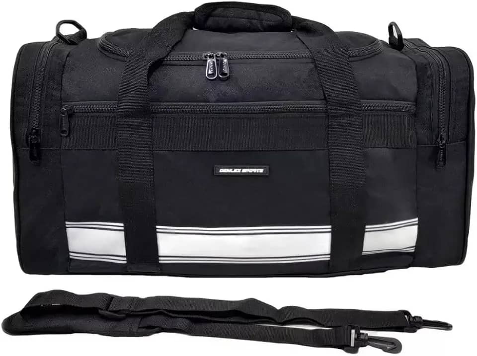 Sacola De Viagem Mala Grande bolsa De Mão E Tiracolo Denlex (Preto)