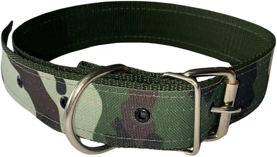 Coleira para Cachorros Grandes Camuflada Militar